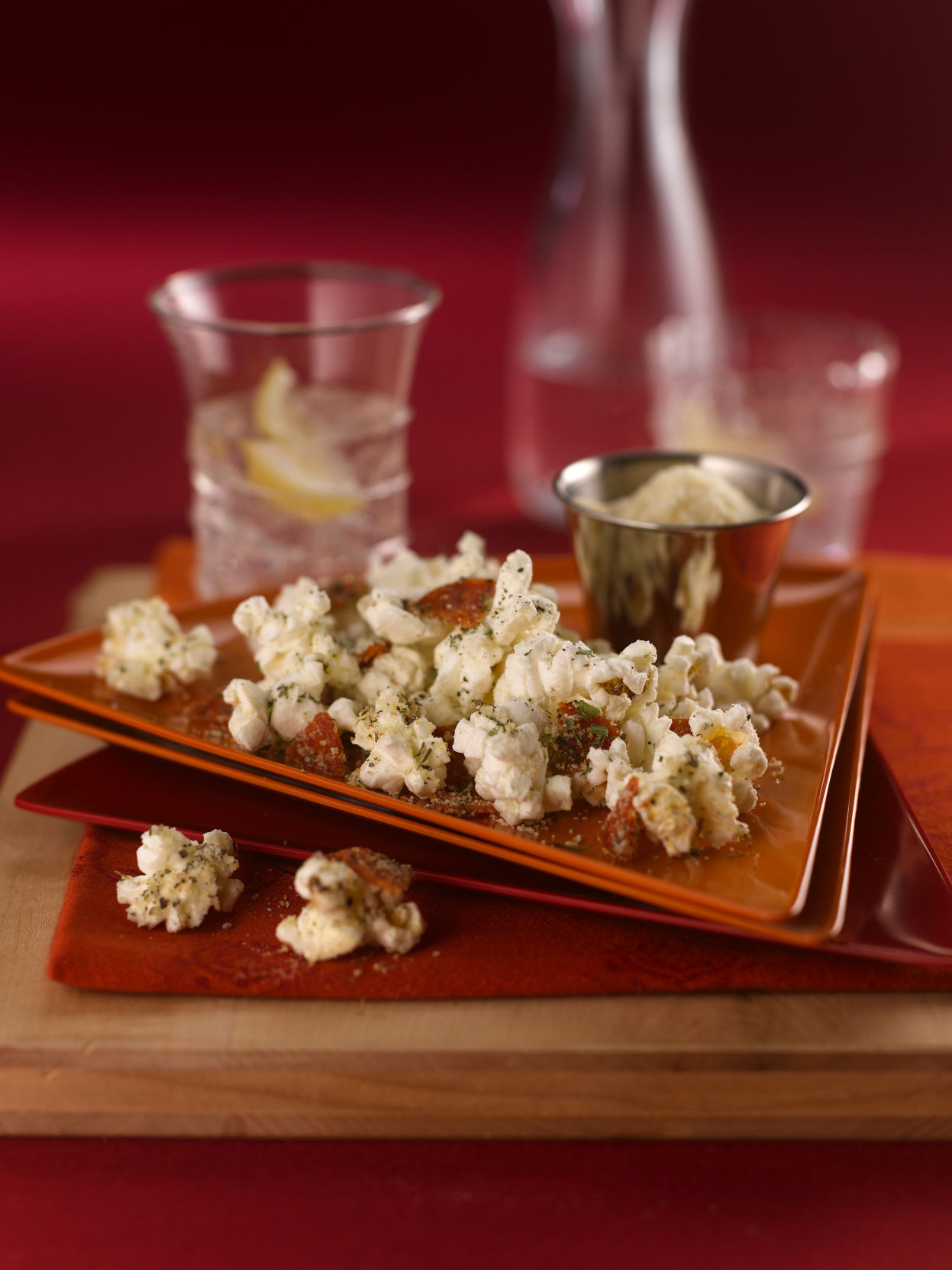 Cheesy Pepperoni Popcorn